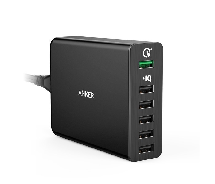 Anker A2063 Powerport Plus 6 Port Quick Charger Black - Zoom Image 5