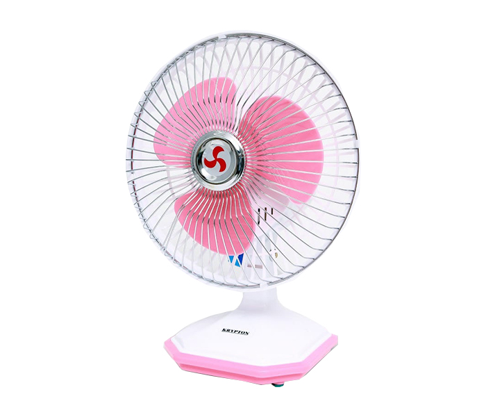 Krypton KNF6036 6-inch Table Fan - White & Pink - Zoom Image