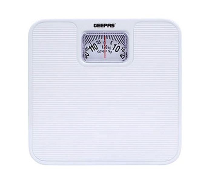 Geepas GBS4197 50 kg Mechanical Health Scale - White - Zoom Image 1