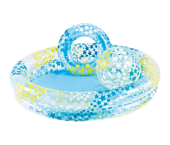 Intex ZX-59460 122 x 25CM Inflatable 2-Ring Stargaze Circle Swim Pool - Zoom Image 2