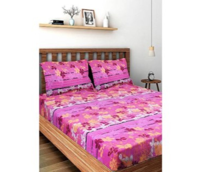 Cotton Printed King Size Bedsheet Set BD598 Assorted - Zoom Image