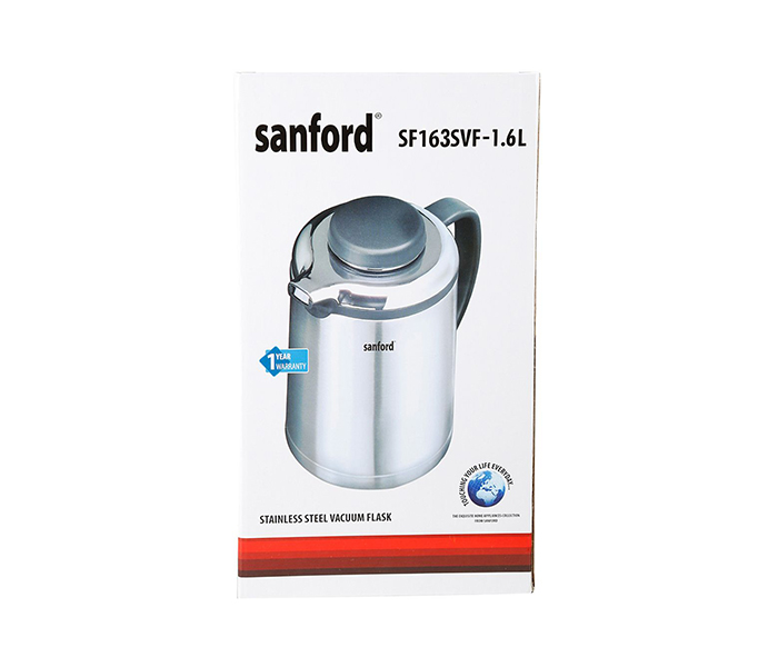 Sanford SF163SVF 1.6 Litre Stainless Steel Vacuum Flask - Silver - Zoom Image 2