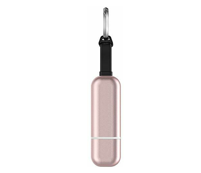 Idmix DL07 4-in-1 Keychain Shape MFI Lightning Cable with 64GB U Disk - Rose Gold - Zoom Image 2