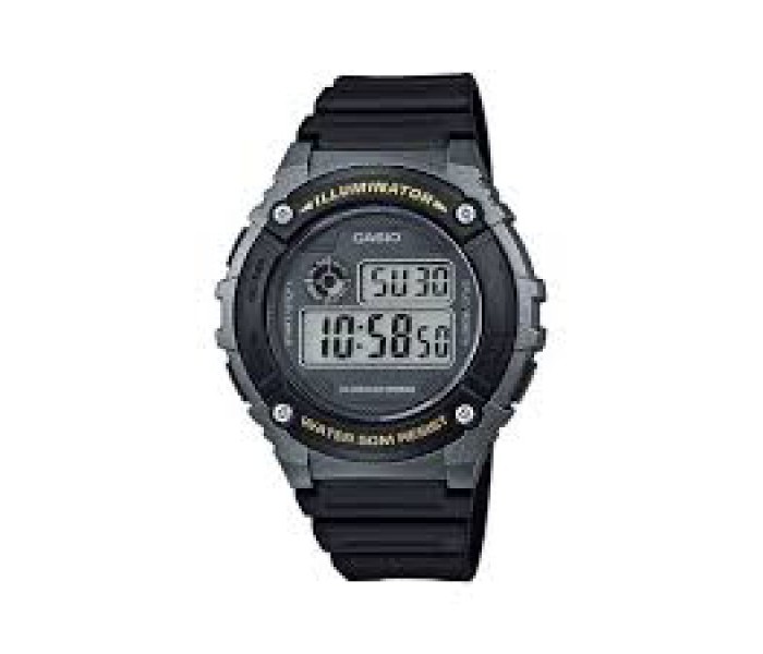 Casio W-216H-1ADF Mens Sports Watch Black - Zoom Image