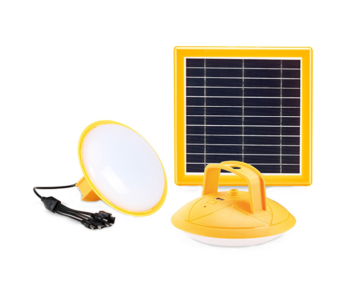 Promate SolarLamp-2 Built-in Power Bank LED Camping Lamp with Solar Panel - Yellow - Zoom Image 5