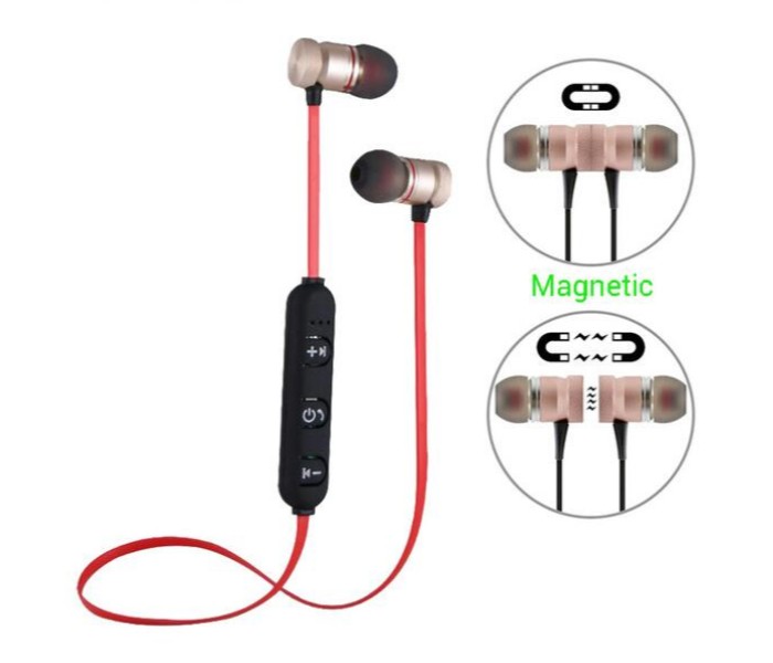 IX7 Magnetic Wireless Bluetooth Sports Earphone With Mic and Volume Control - Assorted - Zoom Image 6