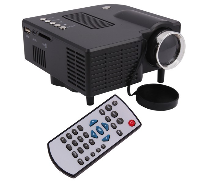 Bison UC-28 Entertainment LED Projector with Built In Speaker and Remote Control Black - Zoom Image 5