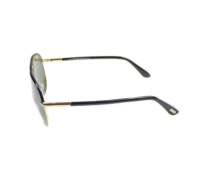 Tomford TF285 01J Cole Aviator Shiny Rose Gold & Black Frame and Green Mirrored Sunglasses for Unisex - Zoom Image 1