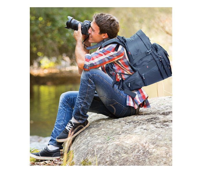 Promate AcePak Professional DSLR SLR Camera and Laptop Backpack, Black - Zoom Image 6