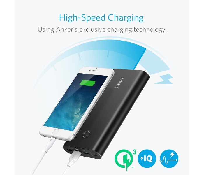 Anker A1374 Powercore Plus 26800 mAh Quick Charger Power Bank Black - Zoom Image 7