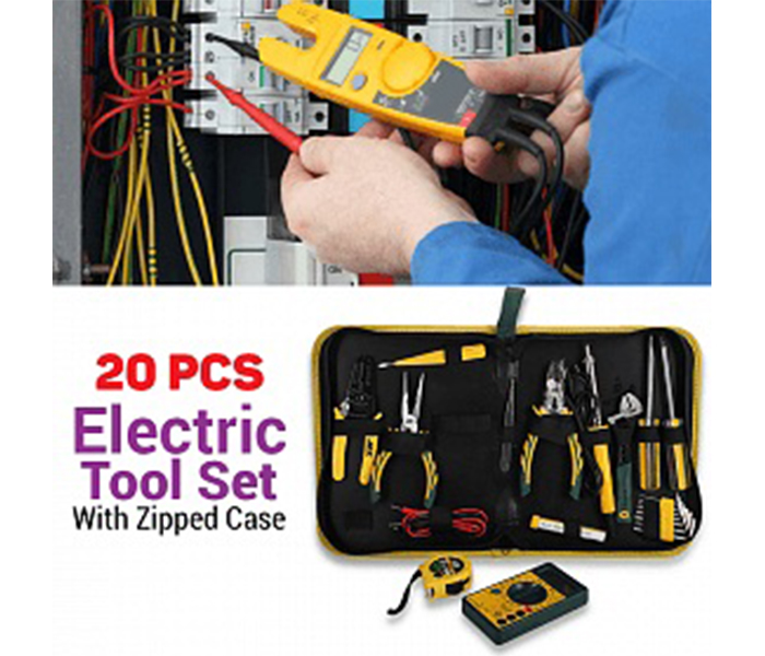 Jzx 20 Pieces Electric Tool Set with Zipped Case - Zoom Image 4