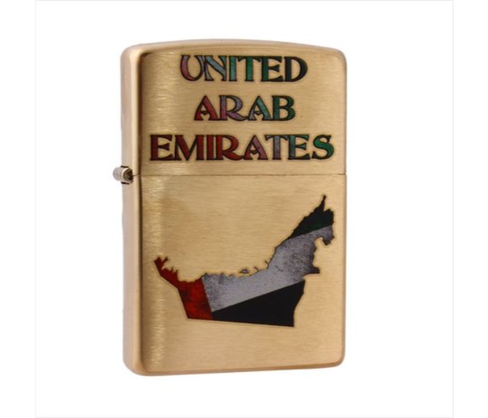 Zippo 204B CI014326 UAE Map Lighter Multicolor - Zoom Image