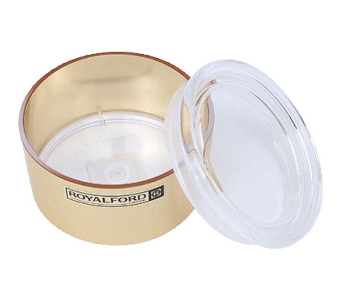 Royalford RF8212 270ml Solid Acrylic Window Canister - Gold - Zoom Image 1