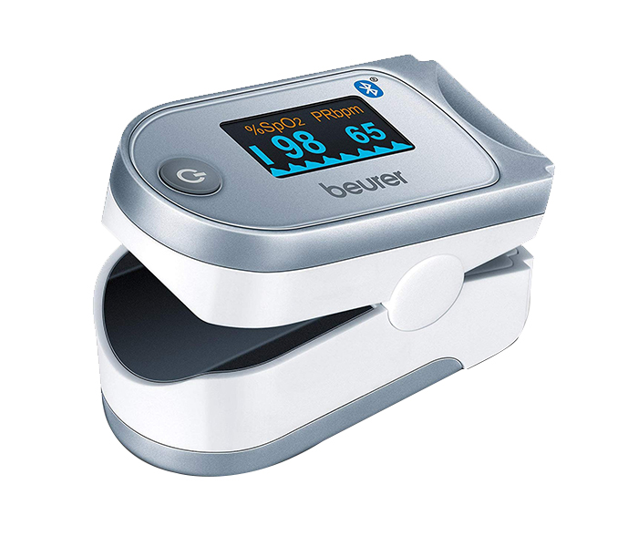 Beurer IPO 61 Fingertip Pulse Oximeter with Bluetooth - White & Grey - Zoom Image 3