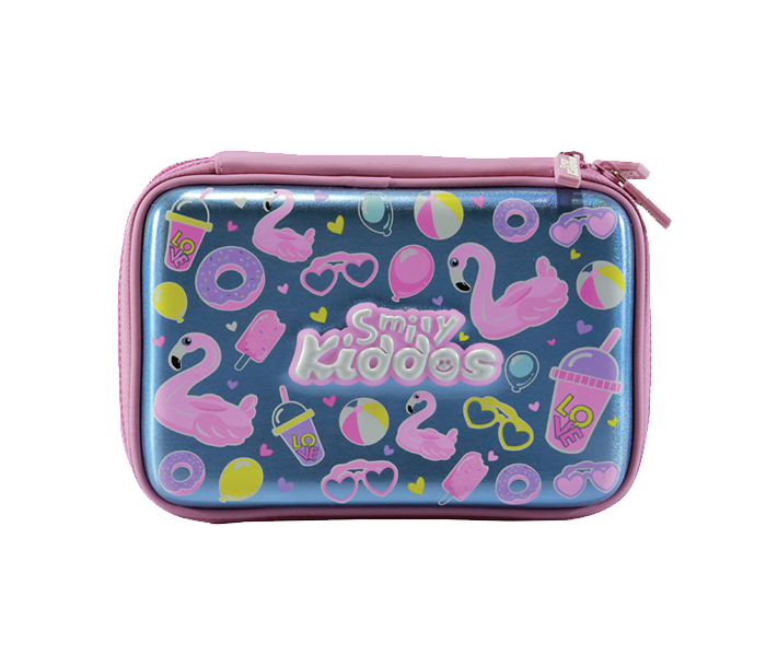 Smily Kiddos SK11001034 Fancy Double Compartment Pencil Case - Light Blue - Zoom Image 4