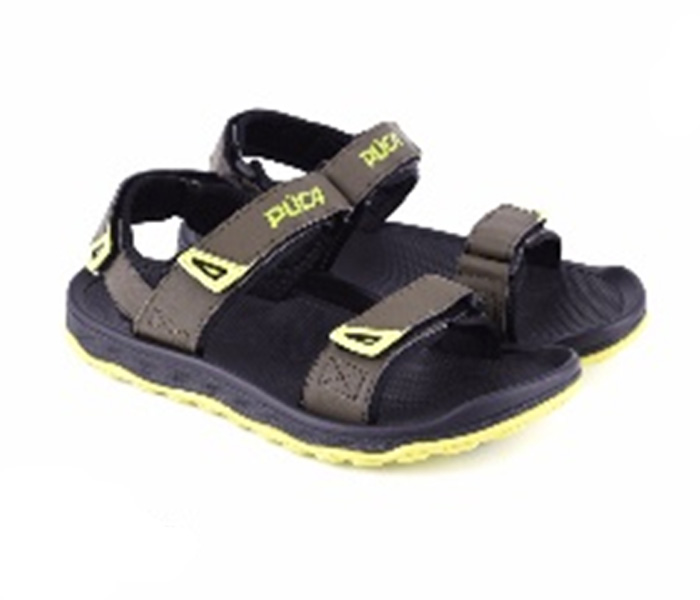 Puca PU17M4163 EU41 Cygnus Sandals for Men - Olive & Neon Green - Zoom Image