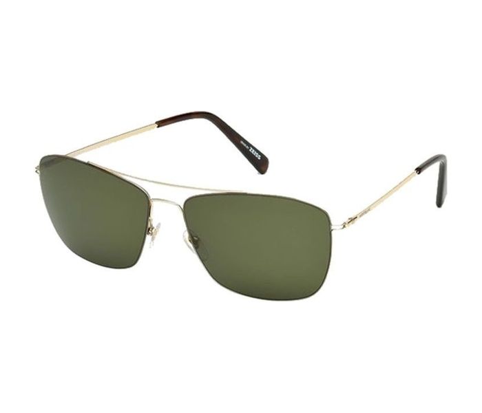 Mont Blanc MB 594S 28N Aviator Gold Frame & Green Mirrored Sunglasses for Men - Zoom Image 2