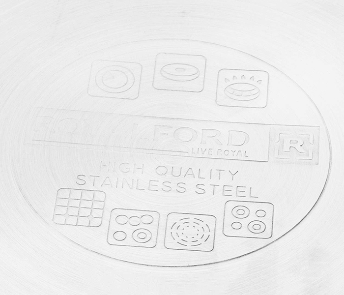 Royalford RFU9098 10 Litre Stainless Steel Stockpot with Glass Lid - Silver - Zoom Image 4