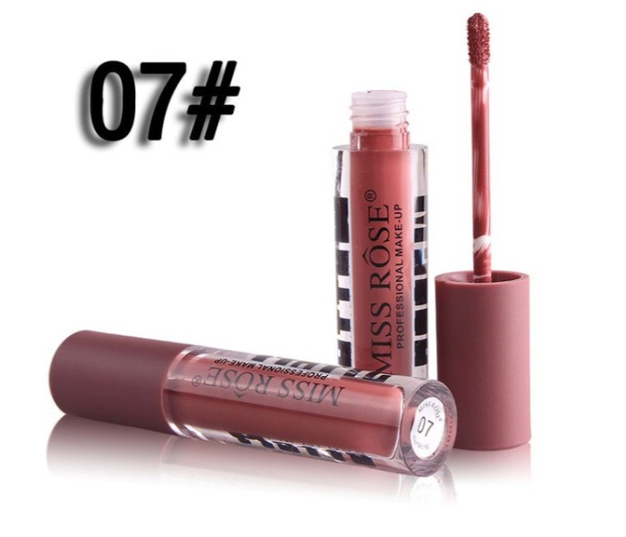 Miss Rose 7701-020Z96 Matte Long Lasting Waterproof Lip Gloss 07 - Zoom Image