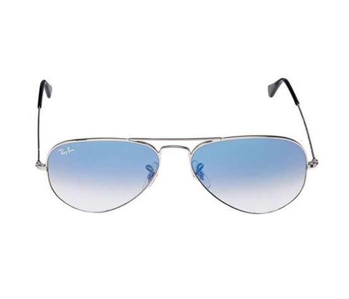 Ray-Ban RB3025-003/3F58 Aviator Silver Frame & Light Blue Gradient Mirrored Sunglasses for Unisex - Zoom Image 1