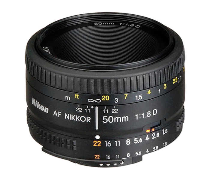 Nikon AF Nikkor 50mm f/1.8D Lens - Black - Zoom Image 1