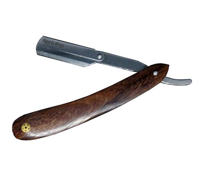 Tips & Toes TT-694 Professional Straight Razor for Classic Shaving, Pure Natural Wood Handmade Handle - Zoom Image 1