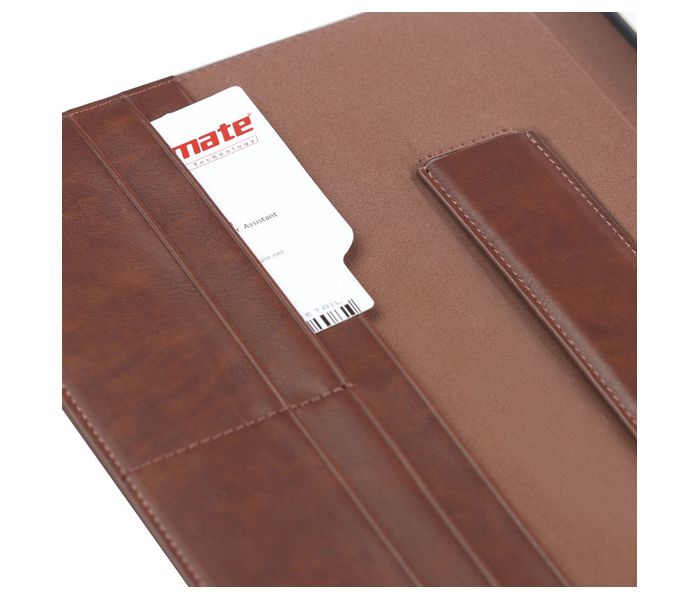 Promate Wallex-Mini 3 Premium Leather wallet Case with Card Holder for iPad Mini 3 - Brown - Zoom Image 4