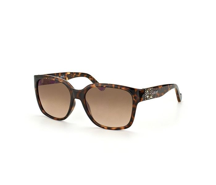 Liu Jo LJ621SR 215 Rectangle Tortoise Frame & Light Brown Gradient Mirrored Sunglasses for Women - Zoom Image 2