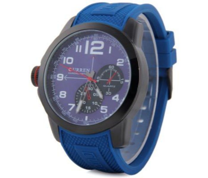 Curren 8182 Wrist Watch For Men Blue - Zoom Image