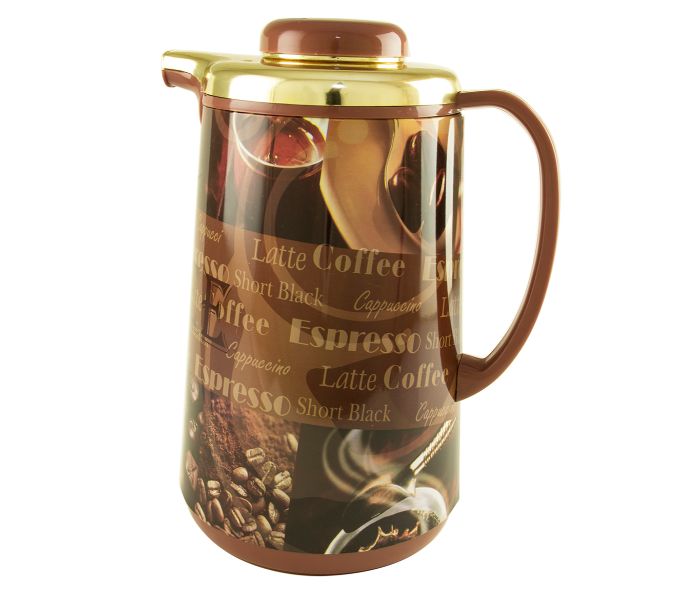 Taqdeer 1.3 Liter Vacuum Flask Brown And Gold - Zoom Image 3