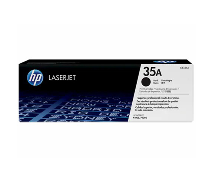 HP-CB435A LaserJet Toner Cartridge (35A) - Black - Zoom Image 1