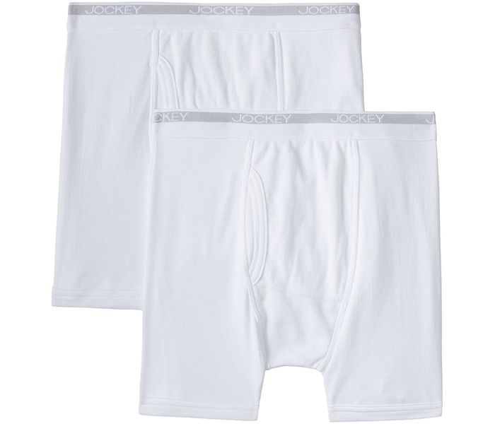 Jockey 8009-0210 Mordern Classic Boxer Brief, White/XXL - 2 Pieces Pack - Zoom Image