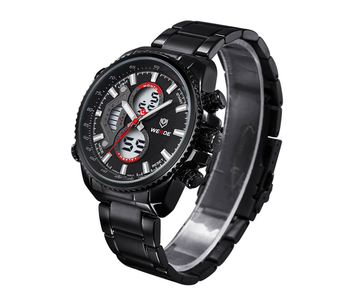 Weide WH-3410MB Analog and Digital Watch Black and Red - Zoom Image 3