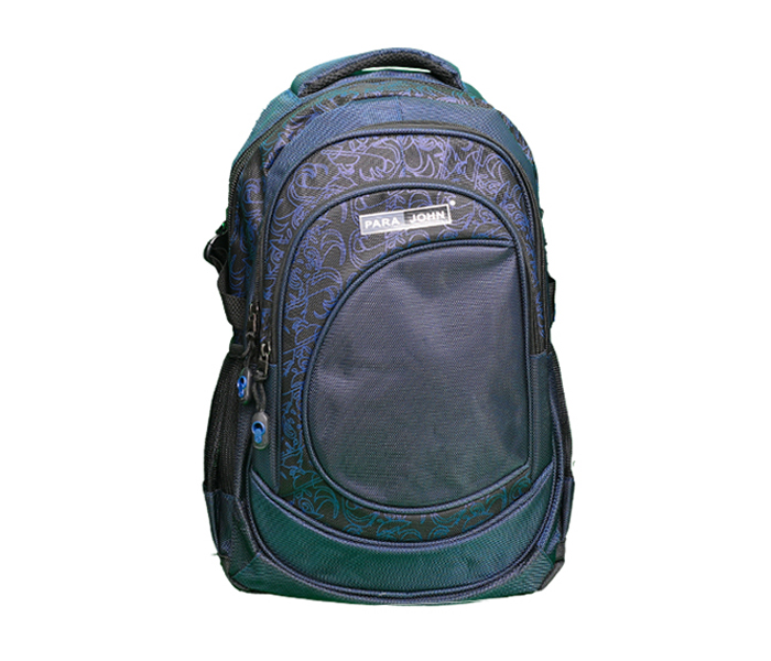 Para John PJSB6035A18 18-inch School Backpack - Black & Navy Blue - Zoom Image