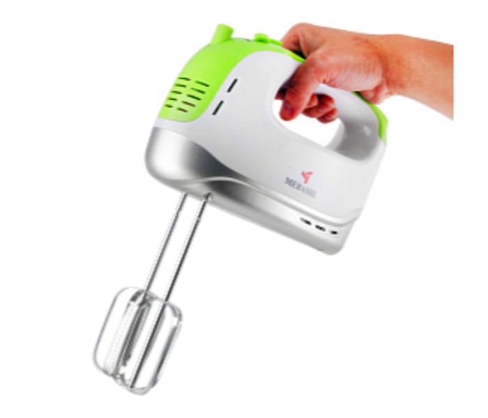 Mebashi ME-HM8002 High Power 5 Speed Hand Mixer 250 W White and Green - Zoom Image 3