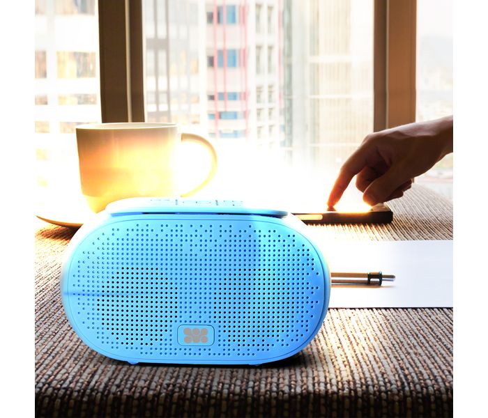 Promate Cheerbox Touch Control Wireless Bluetooth Speaker with Mic - Blue - Zoom Image 3