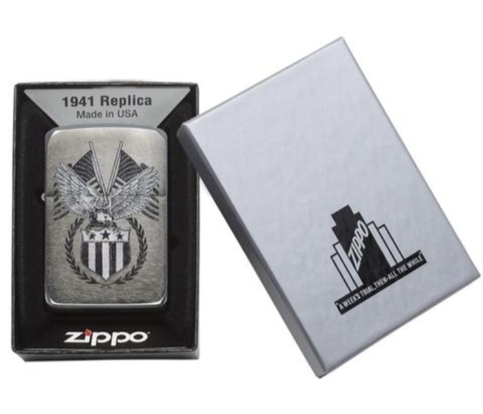 Zippo 29093 American Eagle Lighter Silver - Zoom Image 4