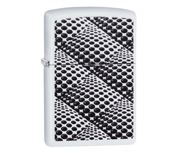 Zippo 29416 250 Dots and Boxes Lighter White - Zoom Image 2