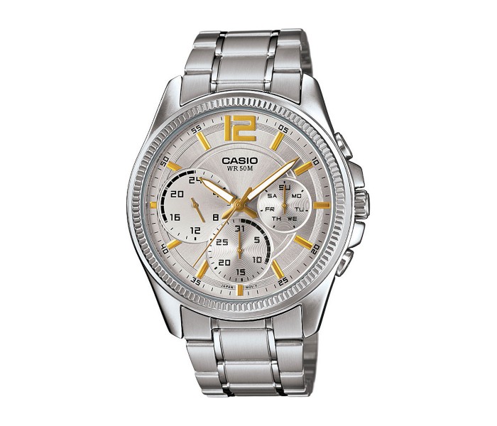 Casio MTP-E305D-7AVDF Mens Analog Watch Silver - Zoom Image 3