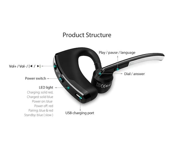 Ze Wireless Bluetooth In-Ear Earphone Pilot Storm Dual Connection - Zoom Image 3