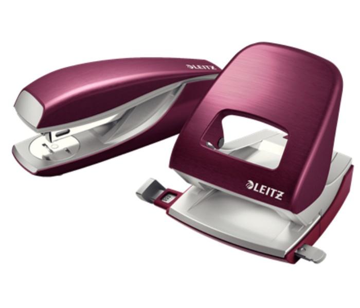 Leitz 5562-60-28 30 Sheets Blister Stapler Garnet Red - Zoom Image 2