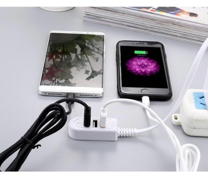 Ultra Speed 3 Port Data Transmit and Charging 1 M USB Cable SCA21 White - Zoom Image 2