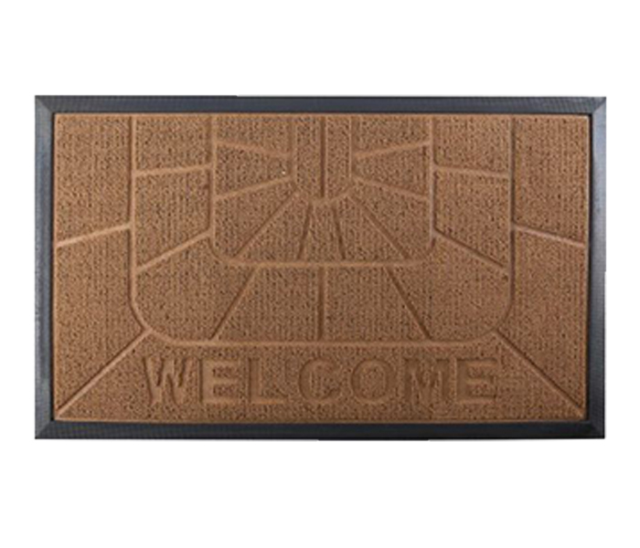 RoyalFord RF9559 Rectangular Door Mat - Brown & Black - Zoom Image