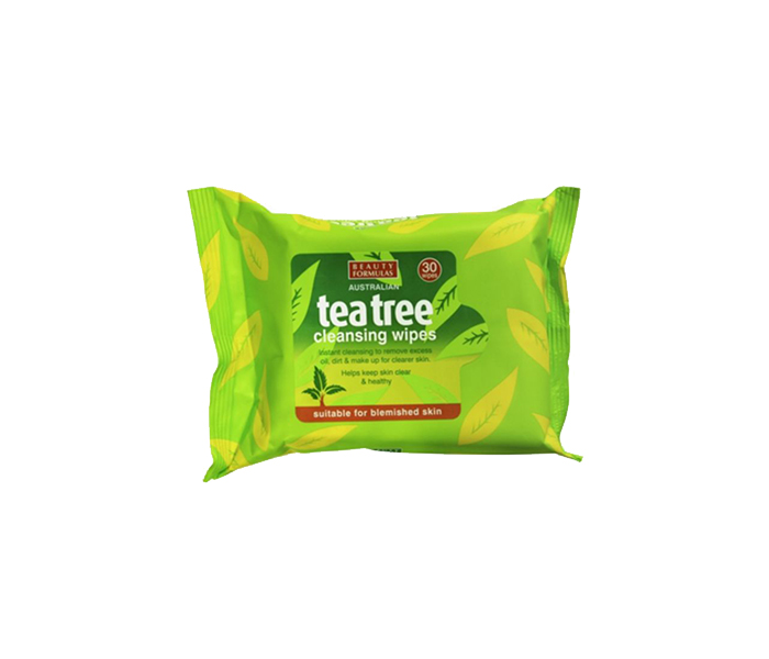 Beauty Formulas N15767778A 30-Sheets Tea Tree Cleansing Wipes - Zoom Image