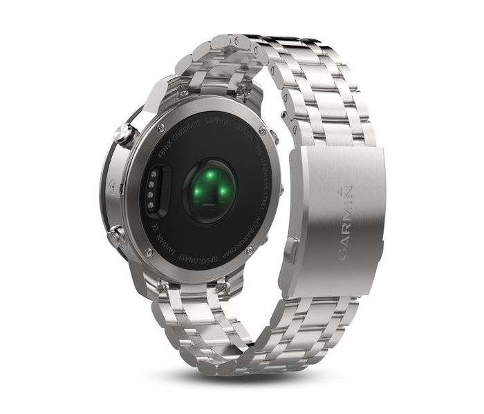 Garmin Fenix Chronos Hybrid Smartwatch With Titanium Strap - Silver - Zoom Image 1