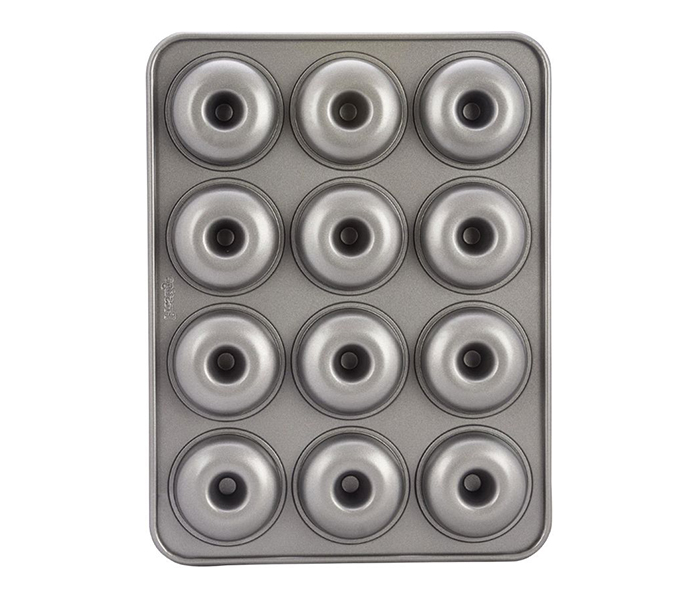 Prestige PR28616 12 Cup Bakeware Carbon Steel Mini Donut Pan, Grey - Zoom Image 1