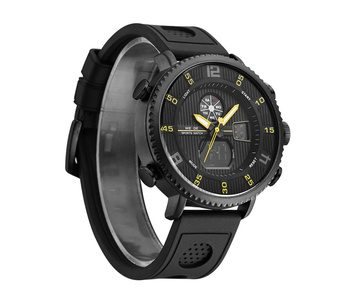 Weide WH-6106PU Analog and LCD Digital Watch Yellow and Black - Zoom Image 1