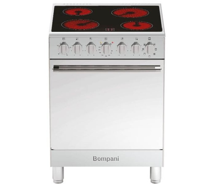 Bompani BO653PG/E 60 x 60 cm Full Electric Ceramic Cooker with Fan Stainless Steel - Zoom Image