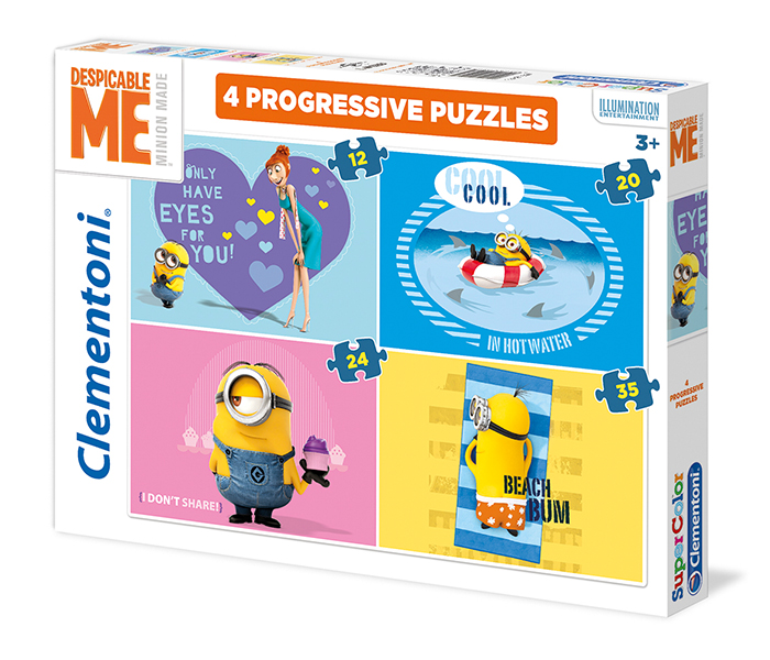 Clementoni 21507 4 in 1 Progressive Minions Puzzle - 12+20+24+35 Pieces - Zoom Image 5