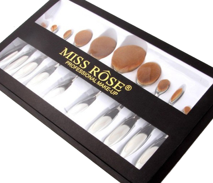 Miss Rose 7201-010B34 Professional 10 Piece  Makeup Brush Set - Zoom Image 2